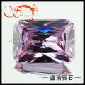 10x14mm rectangle shape lavender cz gems